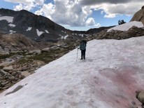 A bit of Snow on the Red Peak Pass Trail