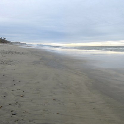 Carlsbad State Beach at low tide