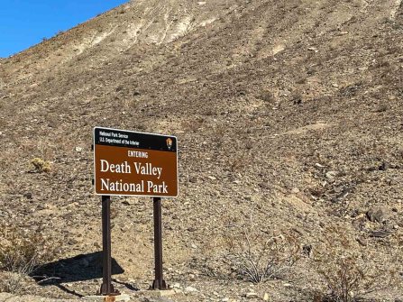 Entering Death Valley National Park