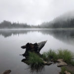 Foggy Morning at Reflection Lake on the Wonderland Trail