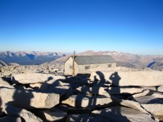 Shadows and the Shelter atop Mount Whitney