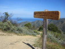 The top of the Hermit Gulch Trail