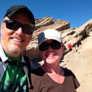 Jeff and Joan at Vasquez Rocks