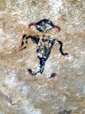 Indian pictograph at Vasquez Rocks