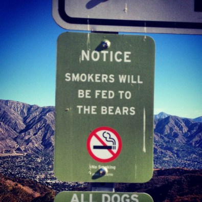 Smokers Will Be Fed to the Bears