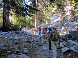 Hiking up Icehouse Canyon