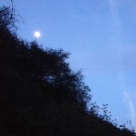 Moonrise in Temescal Canyon