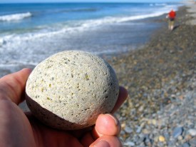 Typical stone on the beach at San Onofre