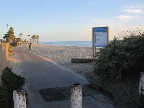 The southern boundary of Doheny and entrance to Capo Beach