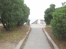 Path to beach access stairs