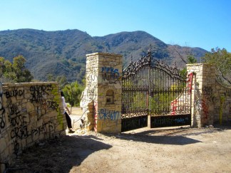 Main Gate to the Murphy Ranch Abandoned Nazi Compound