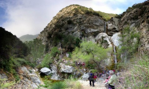 Fish Canyon Falls panorama