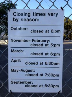 Closing times at Lake Hollywood