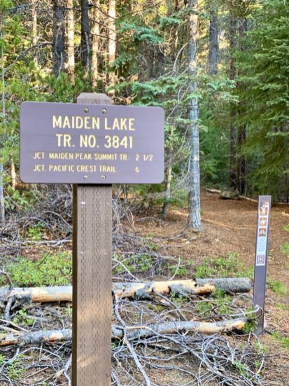 Maiden Lake TH sign