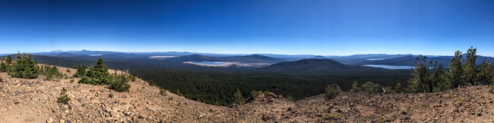 Panoramic view from atop Maiden Peak