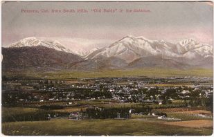 An old postcard of Mt Baldy
