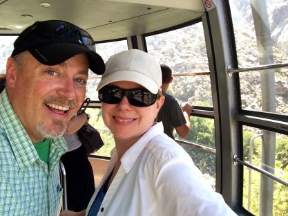 SoCal Hikers riding the tram