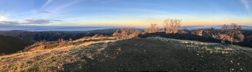 Panoramic sunrise at Rose Peak