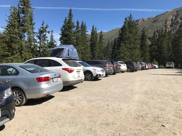 These cars all made it to the trailhead