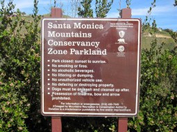 Santa Monica Mountains Conservancy Sign