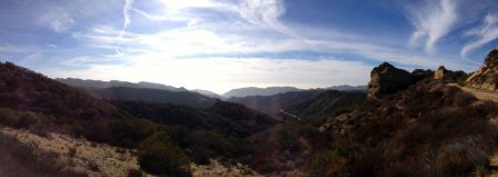 Southern Panorama Over Santa Ynez Canyon