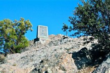 Memorial atop Mt. Allen, AKA Sandstone Peak