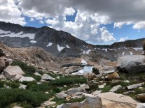 Upper Ottoway Lakes from Red Peak Pass Trail