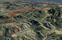 Sitton Peak trail in 3D